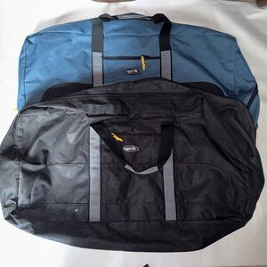 2 Olympia Sports Plus Bags Extra Large Sports Bag 37x26 & Faux Duffle Carry On
